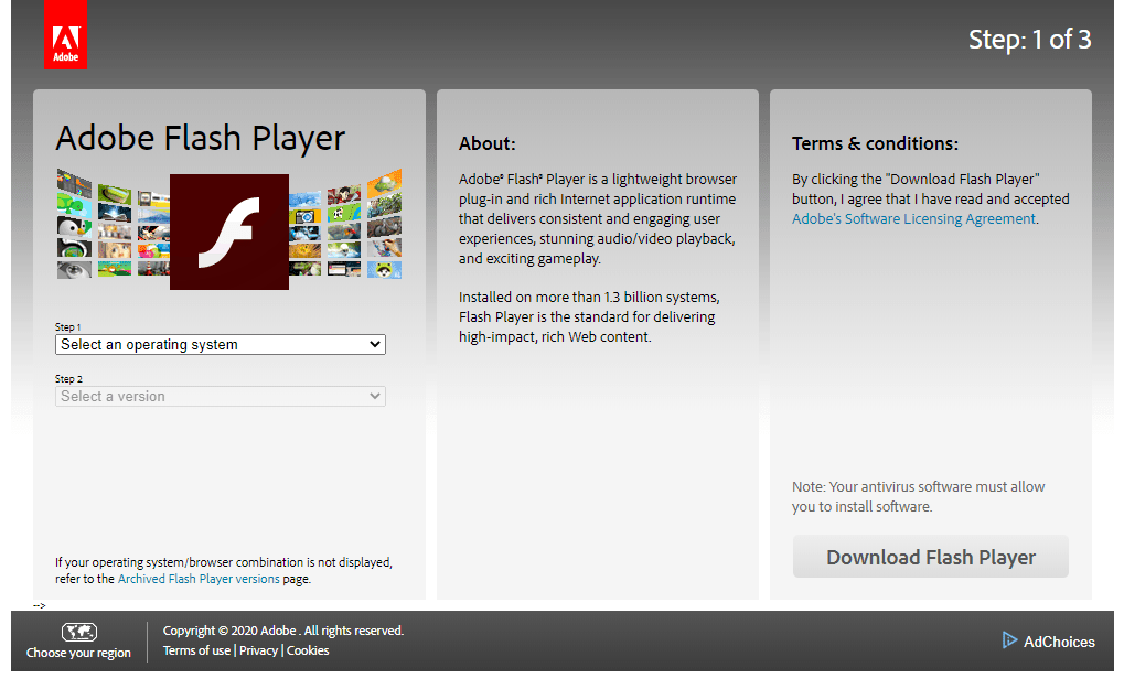 adobe flash player windows 8.1 64 bit download